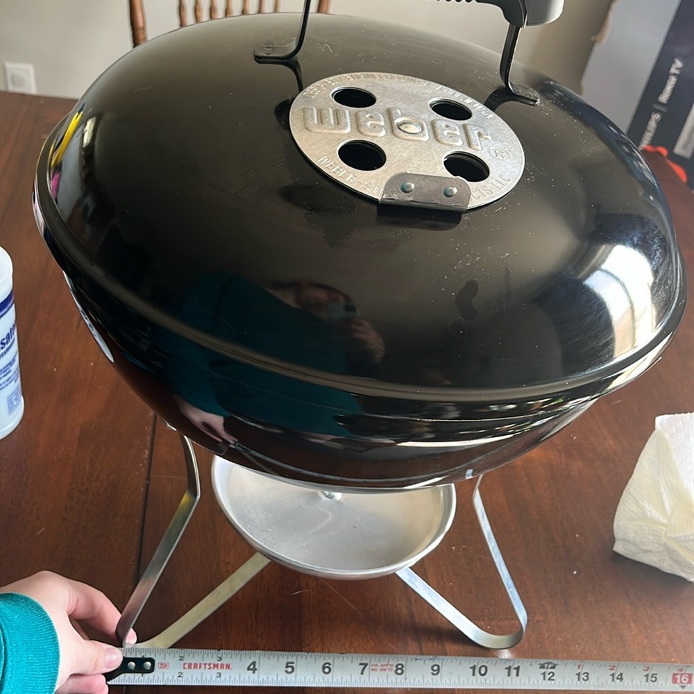 Portable Weber charcoal bbq